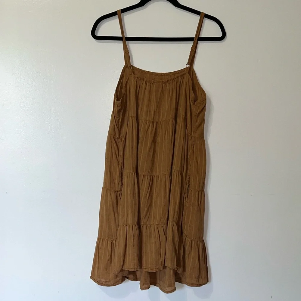 Old Navy Brown Tiered Mini Dress - Picture 4 of 4